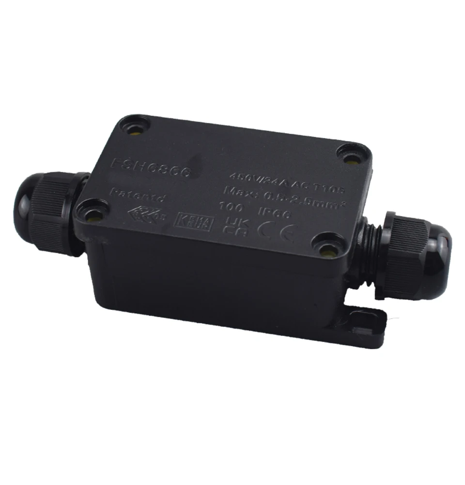 IP66 Waterproof Junction Box 2 Way 3 Way 3mm-6.5mm Cable Connector Sealed Retardant Electrical Outdoor Waterproof Box