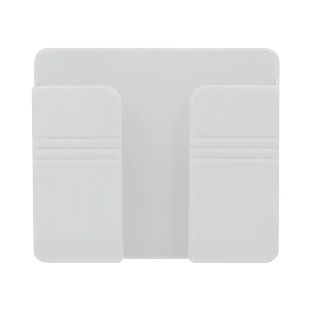 1-4pcs Wall Mounted Storage Box Multifunction Punch Free Organizer TV Remote Control DIY Mobile Phone Plug Charging Holder Stand