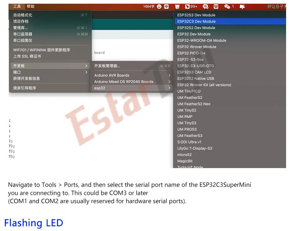 ESP32-C3 MINI Development Board ESP32 SuperMini Development Board ESP32-C3 Development Board WiFi Bluetooth Expansion Board