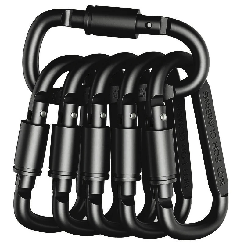 4-6PCS Carabiner Set For Key Camping Survival EDC Outdoor Keychain Clip Alloy Aluminum Tactical Caribiner Hook Karabiners