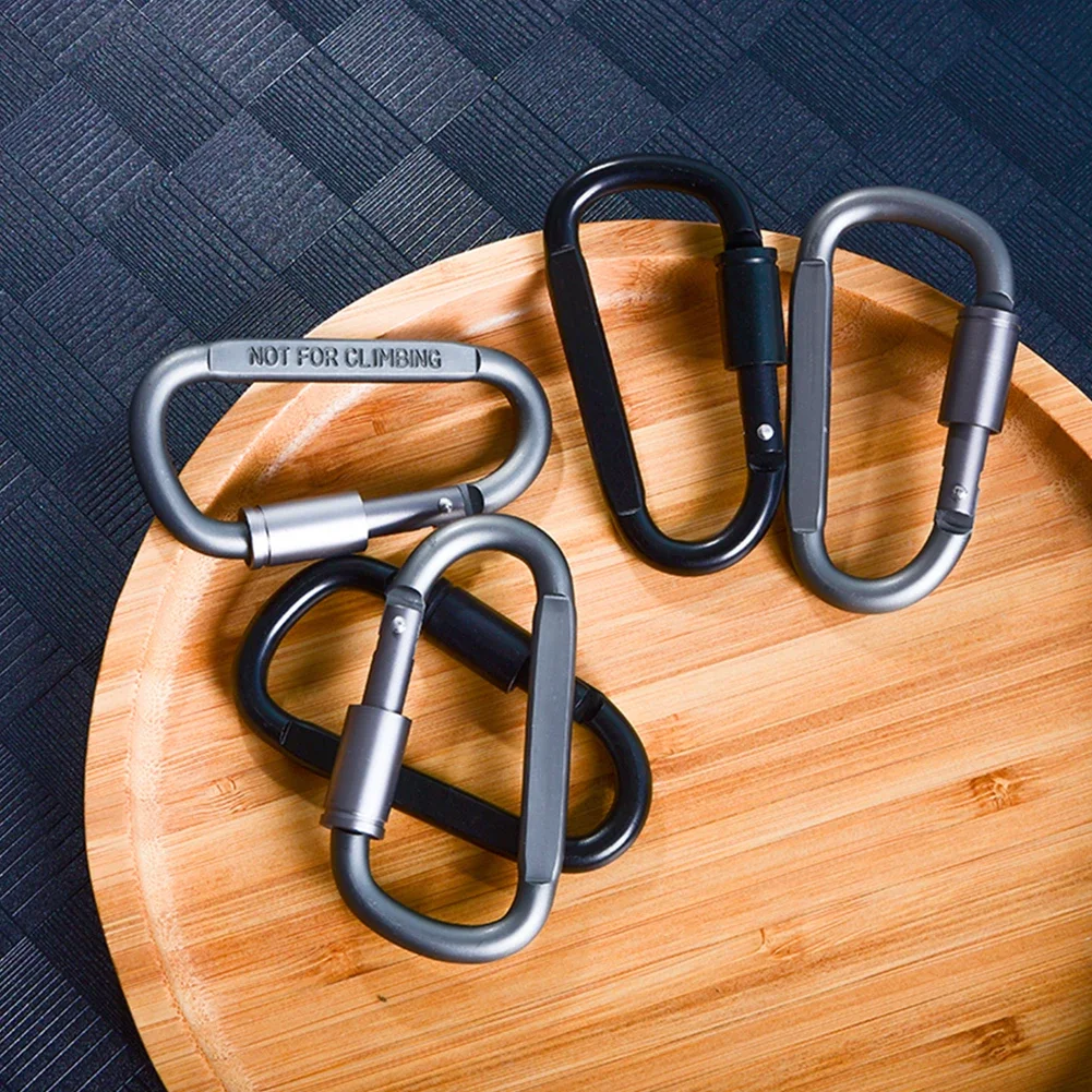 4-6PCS Carabiner Set For Key Camping Survival EDC Outdoor Keychain Clip Alloy Aluminum Tactical Caribiner Hook Karabiners