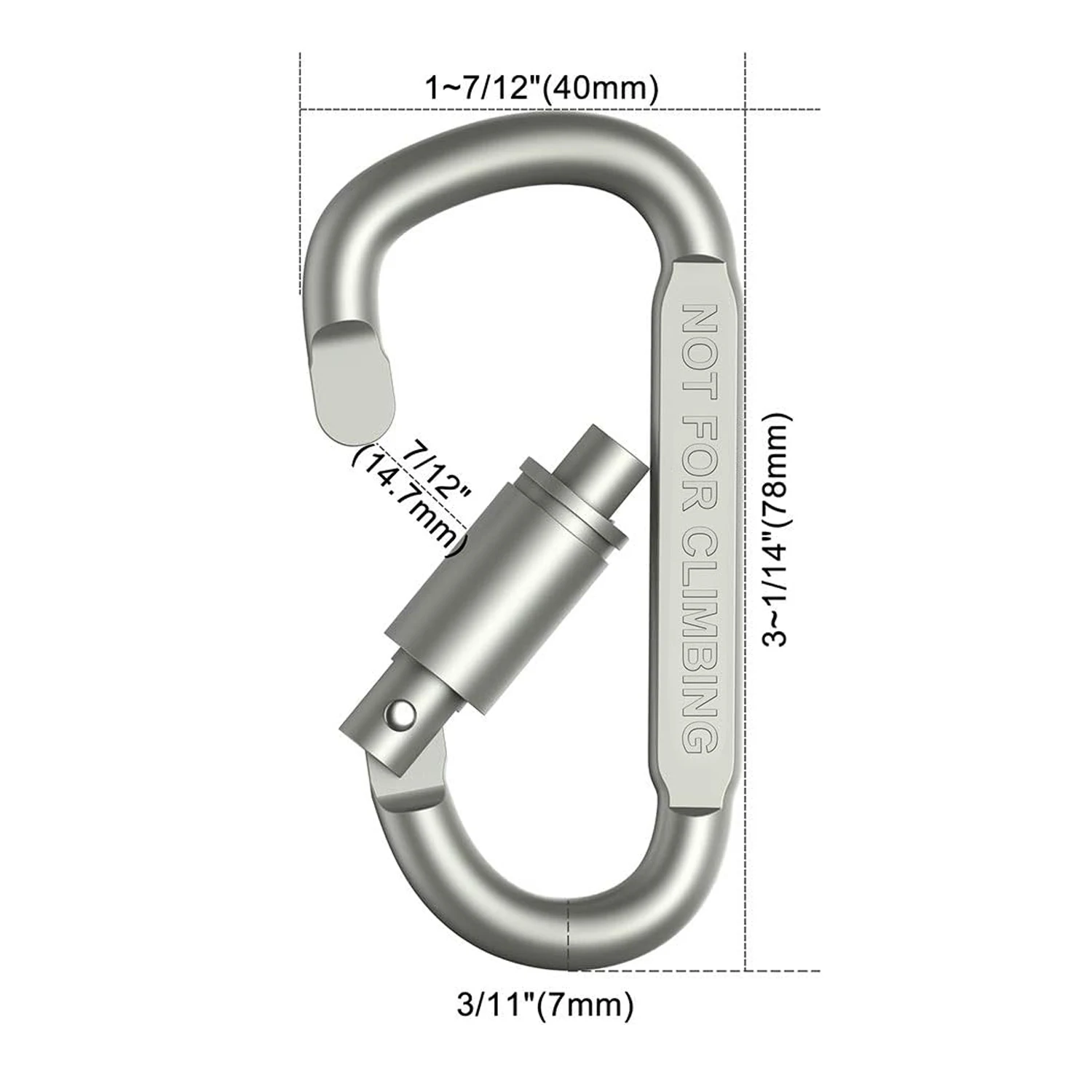 4-6PCS Carabiner Set For Key Camping Survival EDC Outdoor Keychain Clip Alloy Aluminum Tactical Caribiner Hook Karabiners