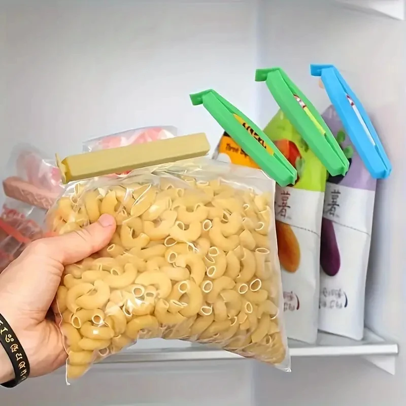 5-30pcs Colorful Sealing Clips Moisture-Proof Fresh-Keeping Snack Bag Sealer Clamp for Plastic Bags Reusable Kitchen Accessory