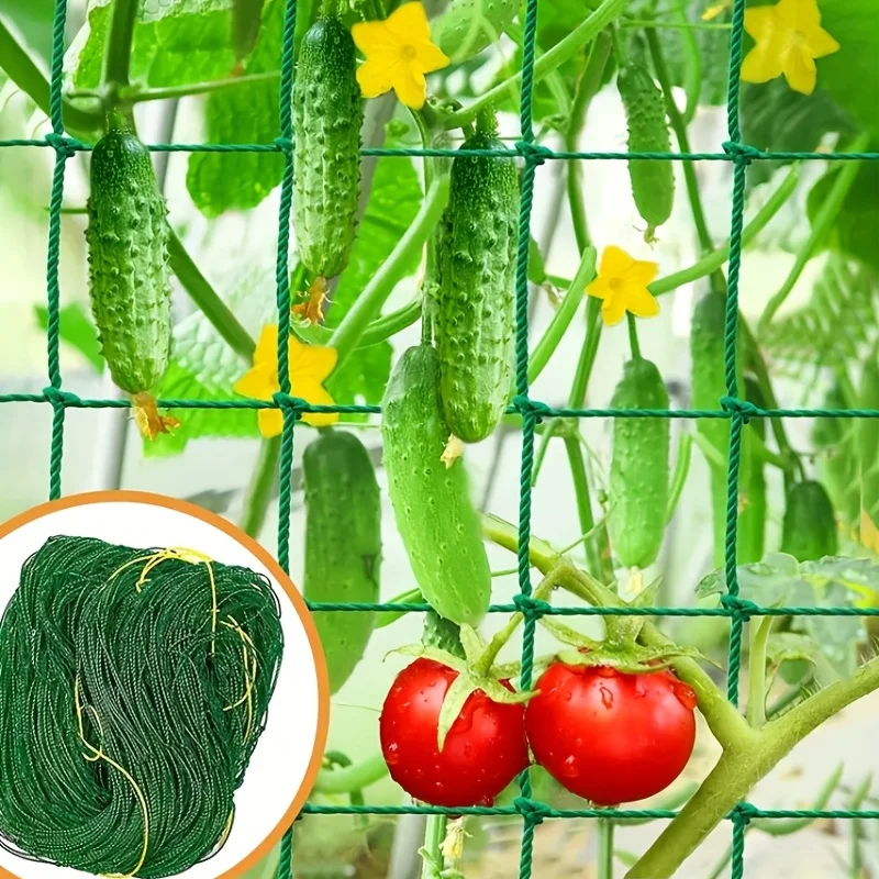 High-quality Garden Climbing Netting Strong Nylon Plant Trellis for Climbing Plants Loofah Morning Glory Flowers Cucumber Vine