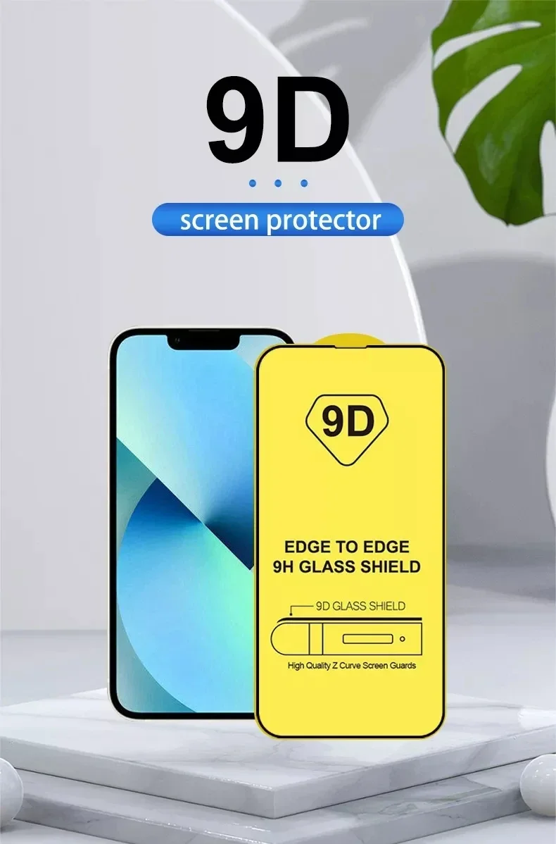 1-5PCS 9D Screen Protector Tempered Glass for IPhone 15 14 13 16 12 11 Pro Max Protective Glass for IPhone X XR XS Max 7 14 Plus