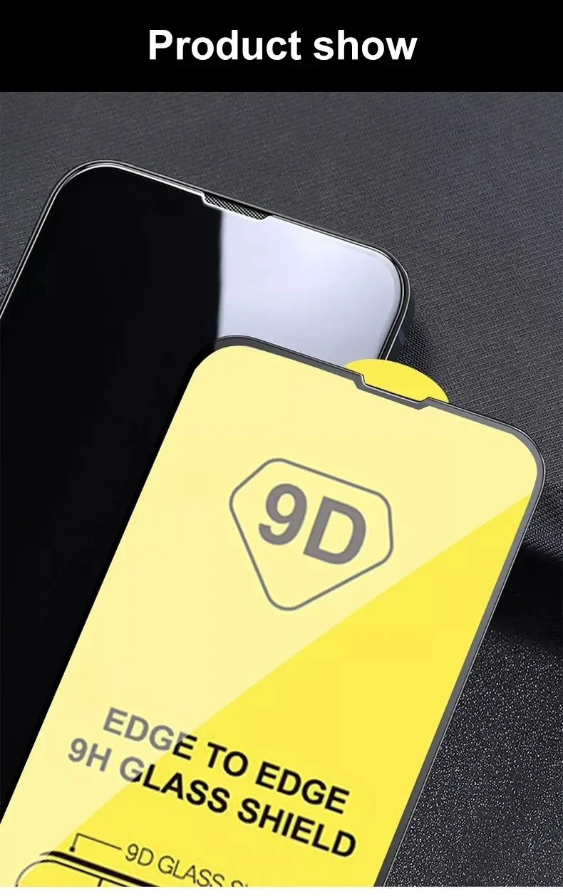 1-5PCS 9D Screen Protector Tempered Glass for IPhone 15 14 13 16 12 11 Pro Max Protective Glass for IPhone X XR XS Max 7 14 Plus