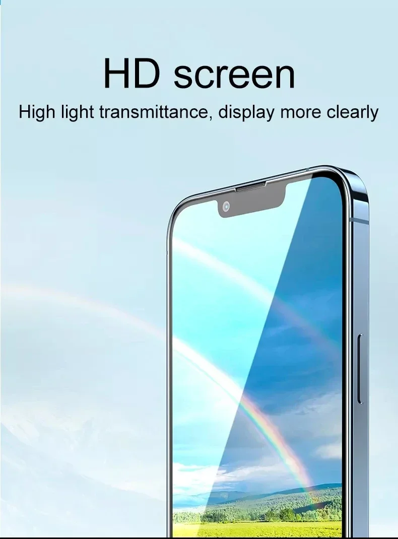 1-5PCS 9D Screen Protector Tempered Glass for IPhone 15 14 13 16 12 11 Pro Max Protective Glass for IPhone X XR XS Max 7 14 Plus