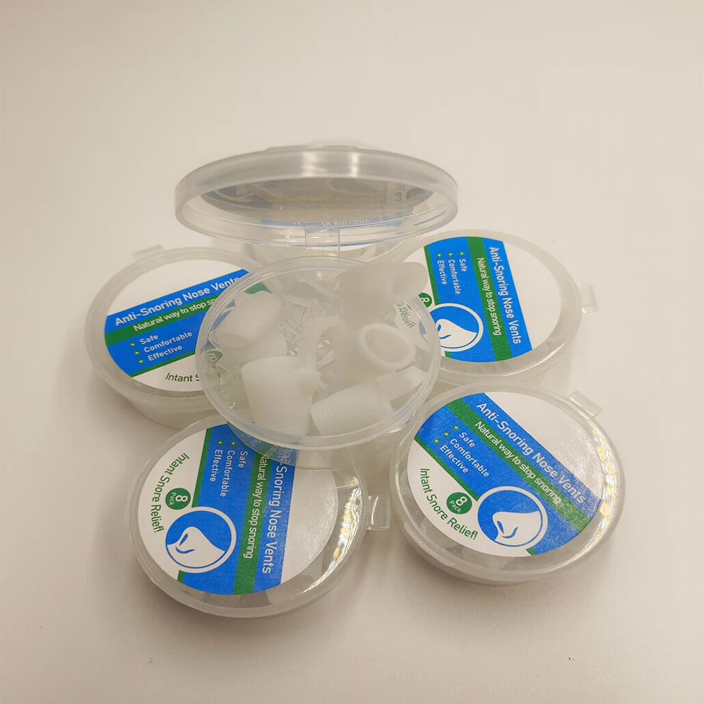 8PCS Silicone Anti Snoring Device Prevent Snoring Sleeping Prevent Nasal Congestion Snoring Nose Clip Easy Breathe Improve Sleep