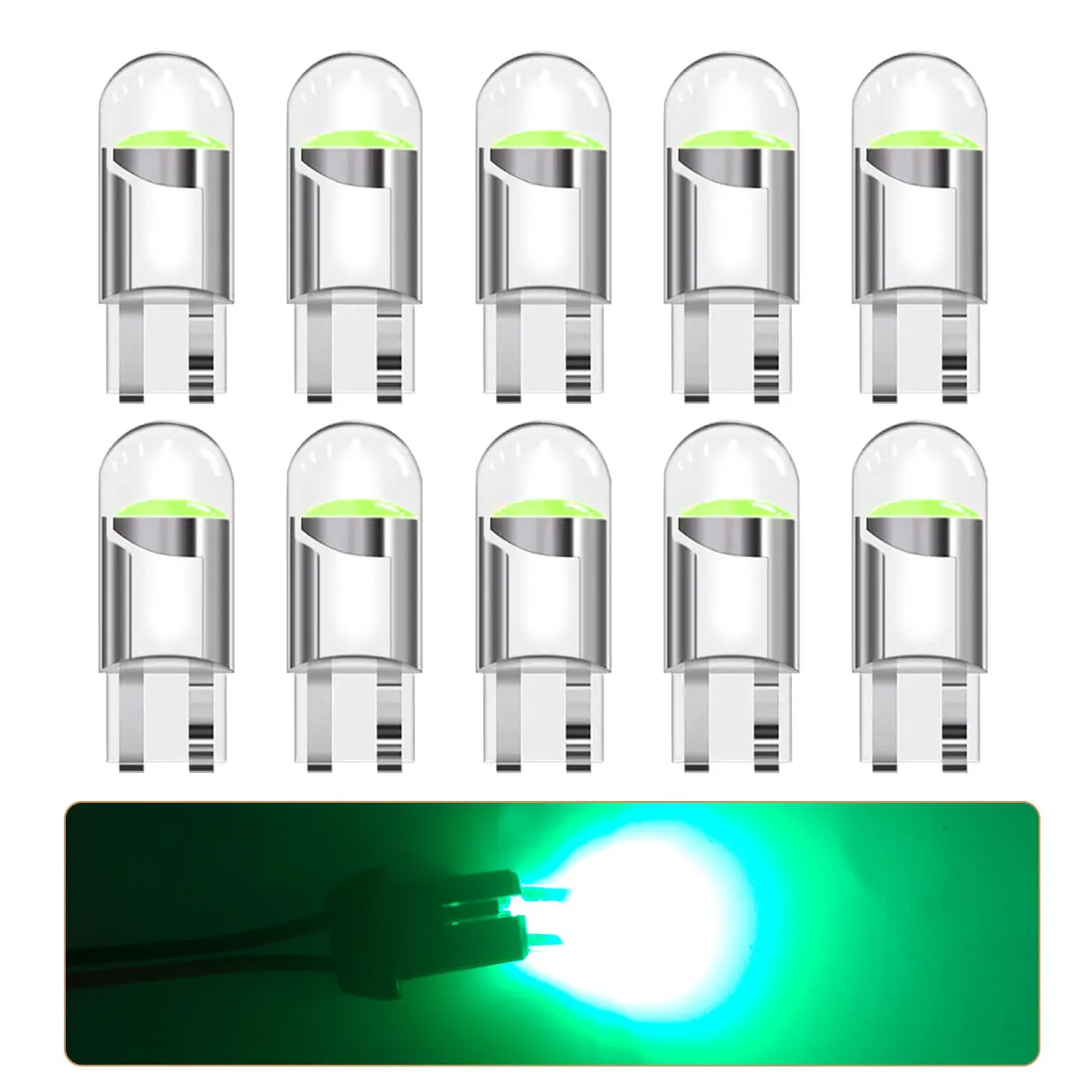 10Pcs 20Pcs Red Yellow White W5W T10 WY5W 192 194 168 LED Car Bulbs for Automotive Reading Width Clearance Turn Signal Lights
