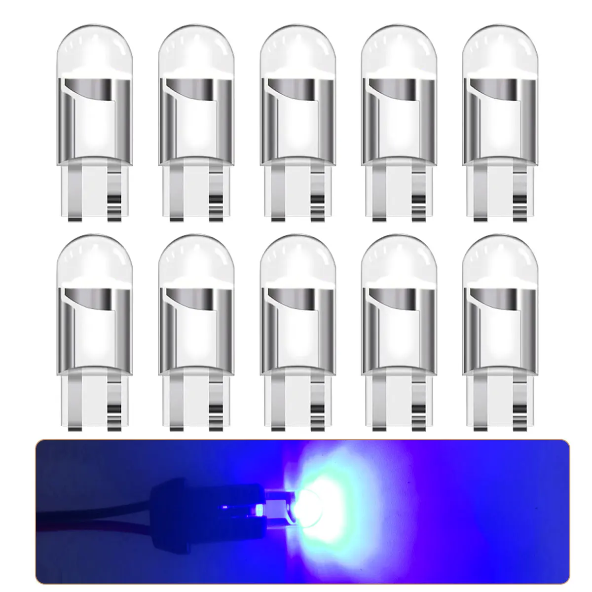 10Pcs 20Pcs Red Yellow White W5W T10 WY5W 192 194 168 LED Car Bulbs for Automotive Reading Width Clearance Turn Signal Lights