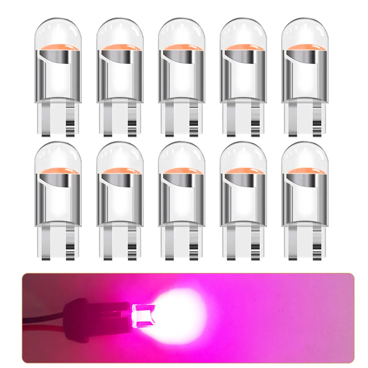 10Pcs 20Pcs Red Yellow White W5W T10 WY5W 192 194 168 LED Car Bulbs for Automotive Reading Width Clearance Turn Signal Lights