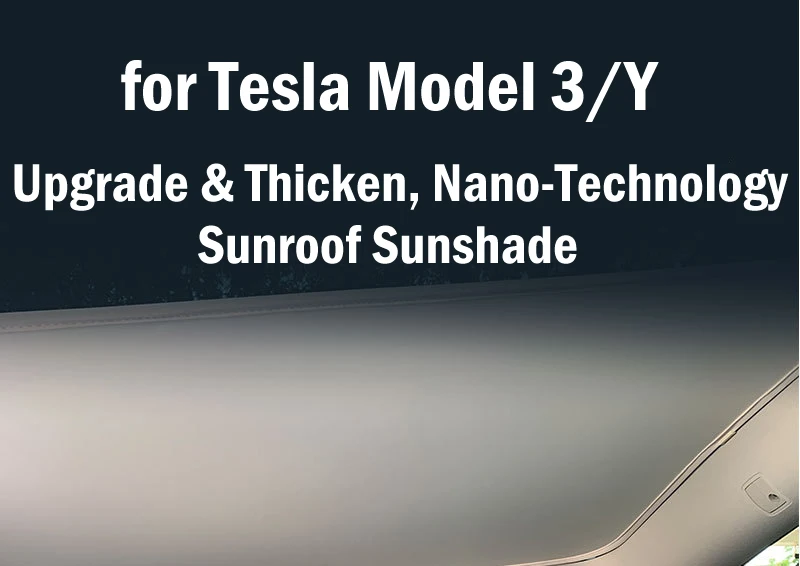 Sun Shade For Tesla Model 3 Y YL Juniper Highland 2025-2020 2026 Upgrade Ice Cloth Buckle Sun Glass Front Rear Sunroof Skylight
