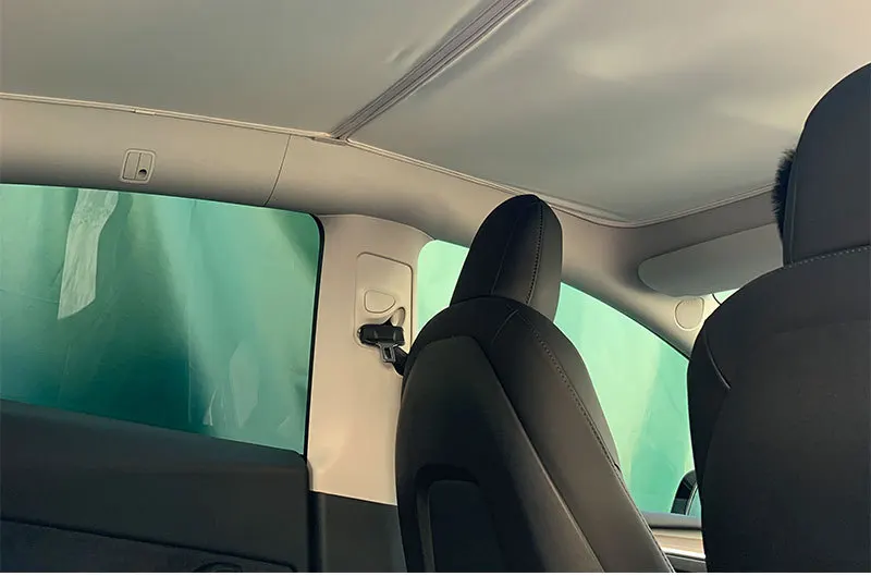 Sun Shade For Tesla Model 3 Y YL Juniper Highland 2025-2020 2026 Upgrade Ice Cloth Buckle Sun Glass Front Rear Sunroof Skylight