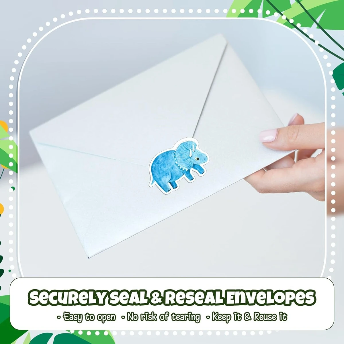 100-500pcs 1'' Round Dinosaur Stickers for Teacher Reward Stickers School Supplies Animal Incentive Roll Sticker for Home