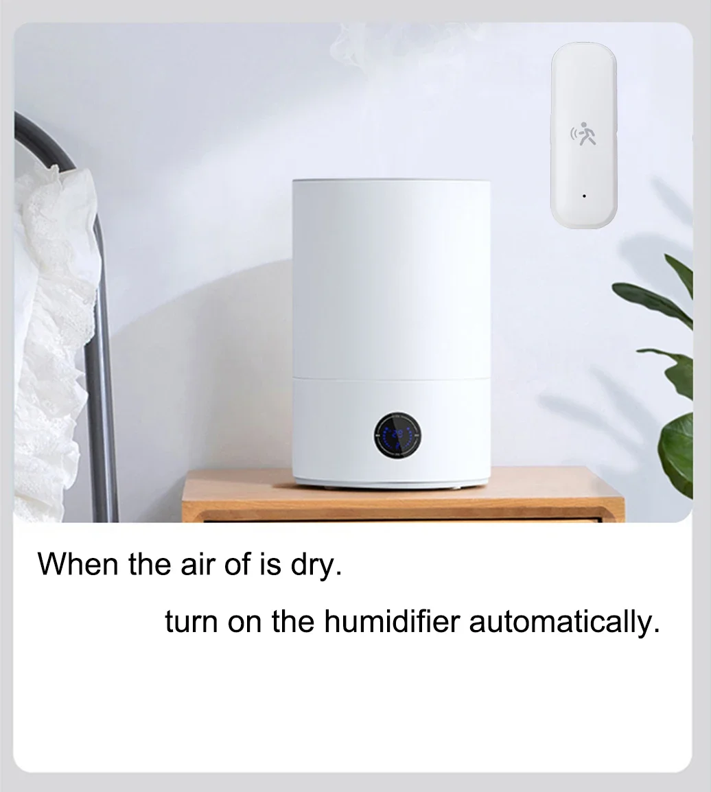 Zigbee 10G MmWave Radar Motion Sensor Human Detector with Illuminance Temperature Humidity Sensor Support Tuya Zigbee2MQTT
