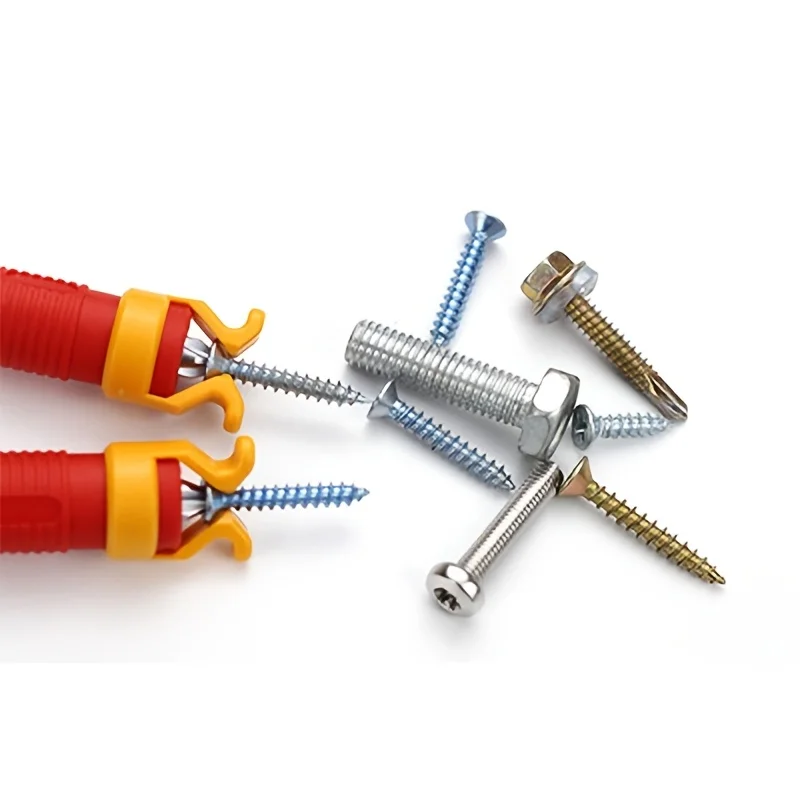 1 piece screw holder, plastic woodworking tool for safety screws and drill clamps