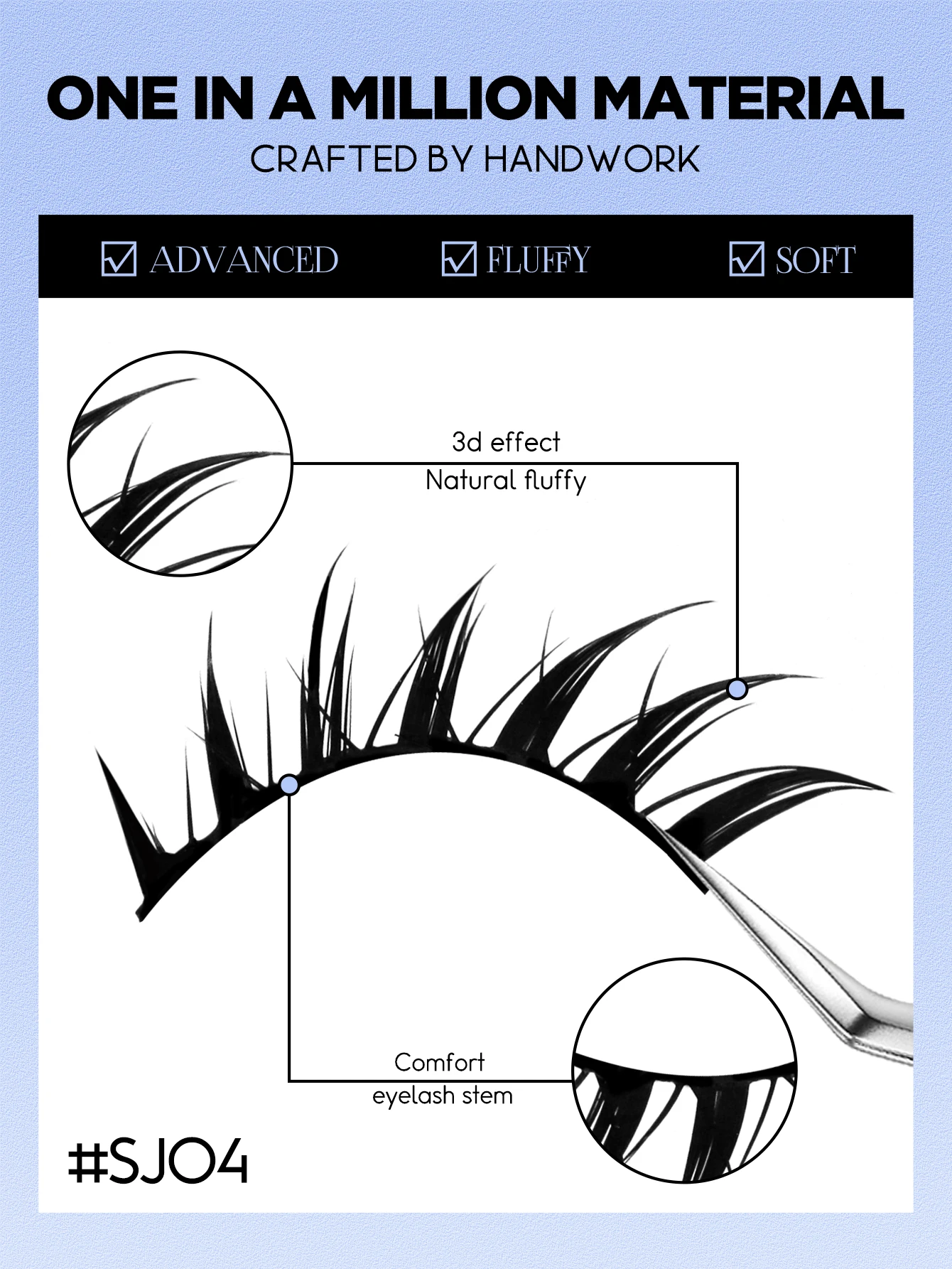 Lasvirey Cat Eye Lashes Manga Lashes Styles 3D Faux Mink Lashes Soft Cross Wispy Natural Winged End Eye Elongated Eyelash Makeup