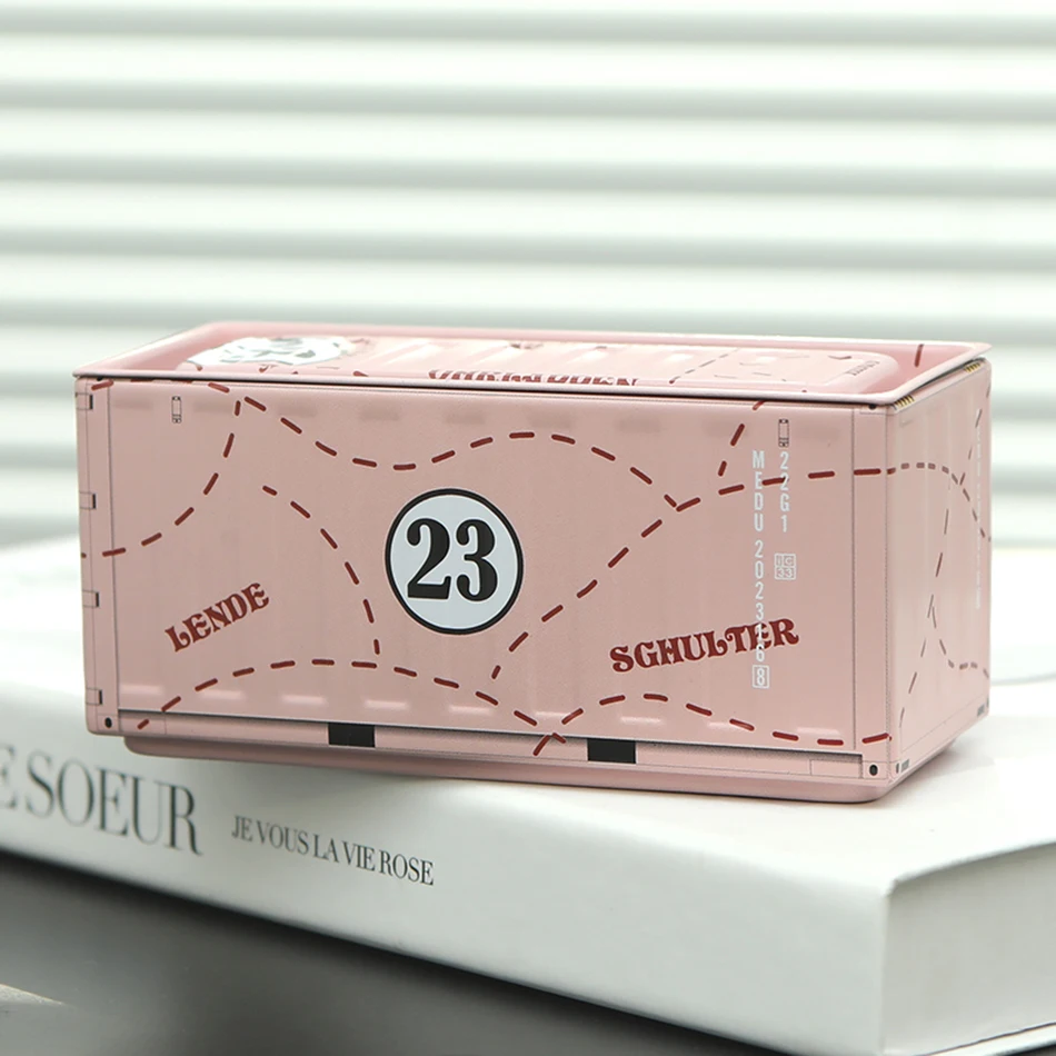 Miniature Storage Display Box Desktop Mini Container Model Mini Iron Storage Box Creative Decoration Collect Small Items Gifts
