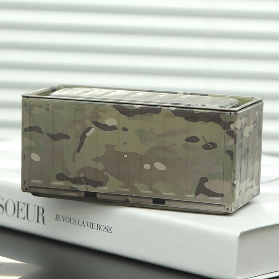 Miniature Storage Display Box Desktop Mini Container Model Mini Iron Storage Box Creative Decoration Collect Small Items Gifts