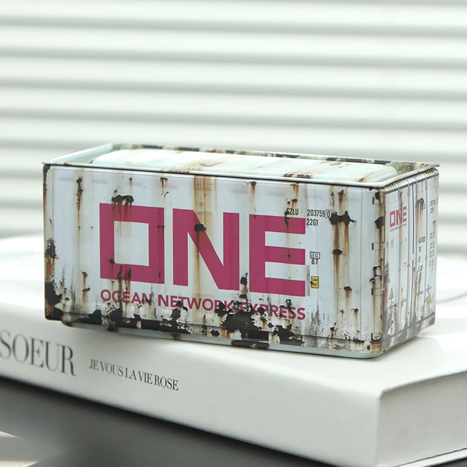 Miniature Storage Display Box Desktop Mini Container Model Mini Iron Storage Box Creative Decoration Collect Small Items Gifts
