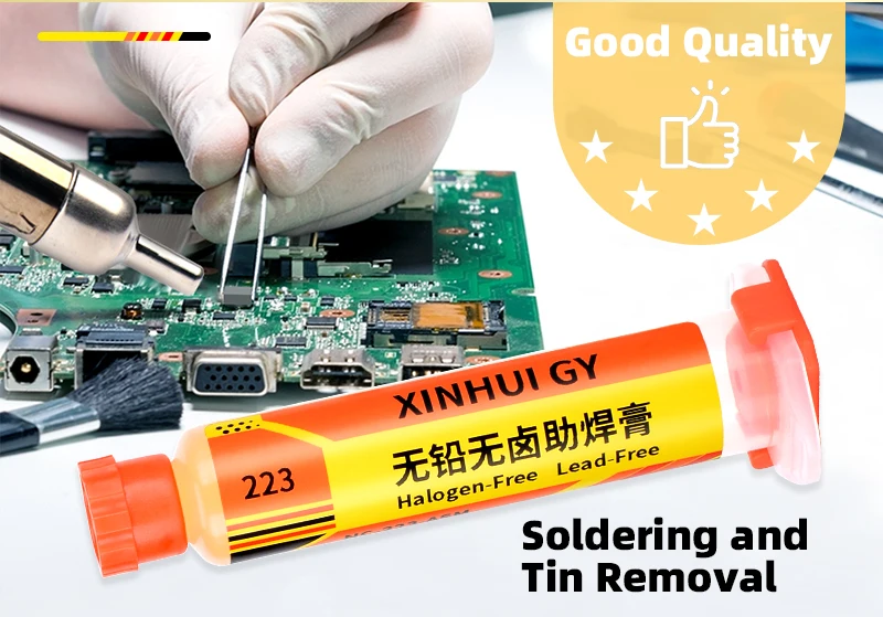RMA‑223 BGA Flux Paste Lead‑Free Halogen‑Free No‑Clean High Activity Soldering Flux for PCB SMD Chip Mobile Phone Repair Welding