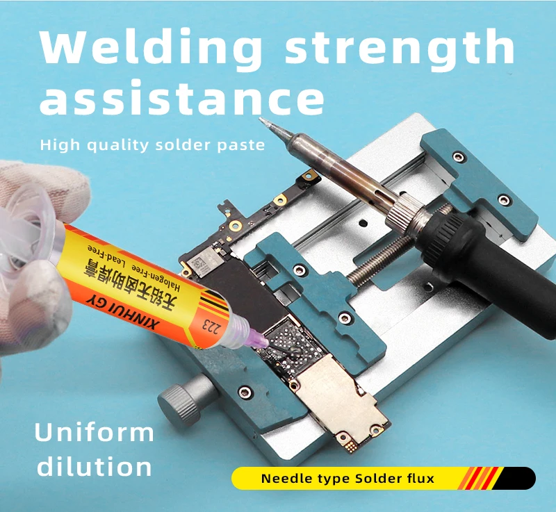 RMA‑223 BGA Flux Paste Lead‑Free Halogen‑Free No‑Clean High Activity Soldering Flux for PCB SMD Chip Mobile Phone Repair Welding