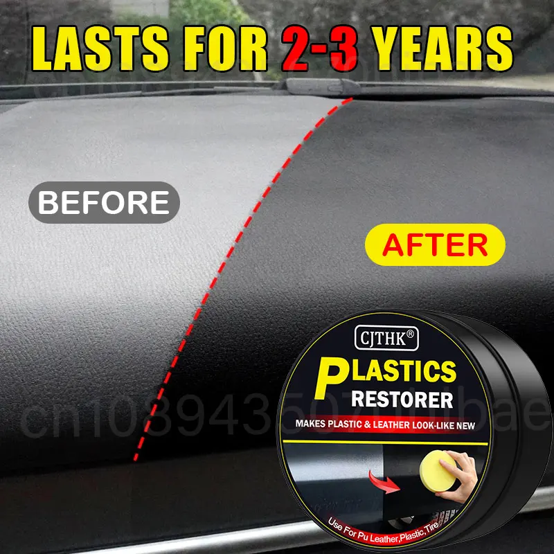 Car Plastic Restorer Back To Black Gloss Car Cleaning Products Plastic Leather Restore Auto Polish And Repair Coating Renovator
