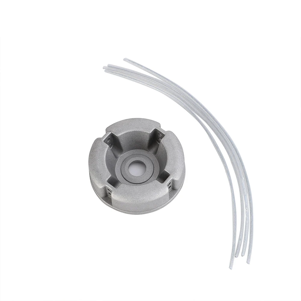 Universal Aluminum Alloy Lawn Mower Head and Replacement Nylon Steel for Lawn Mowing Line Lawn Mower Weed Head Accessories