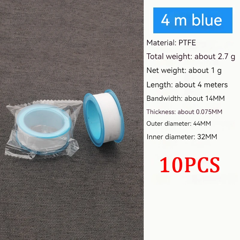 10PCS Thread Seal Tape – Waterproof Leak-Proof Plumbing Duct Tape for Pipe Fittings, Oil-Free Repair & Adhesives