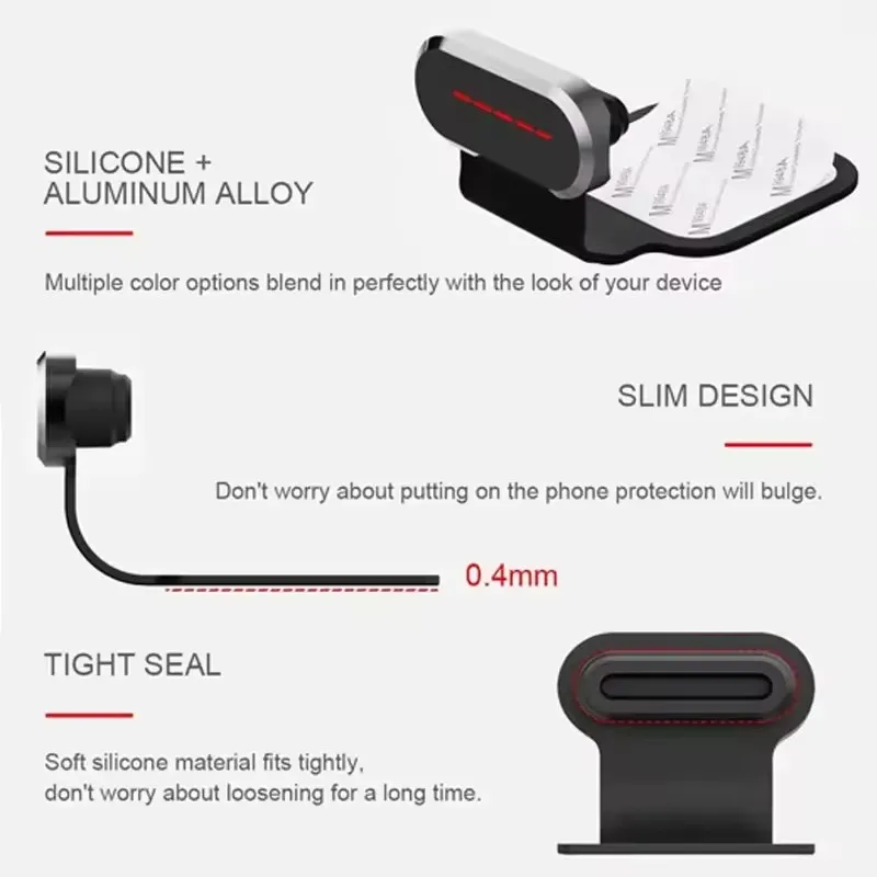 5/1Pcs Metal Dust Plugs Type C Charging Port Cover for iPhone 16/15 ProMax/15plus Universal USB-C Stopper Protector Cap Plugs