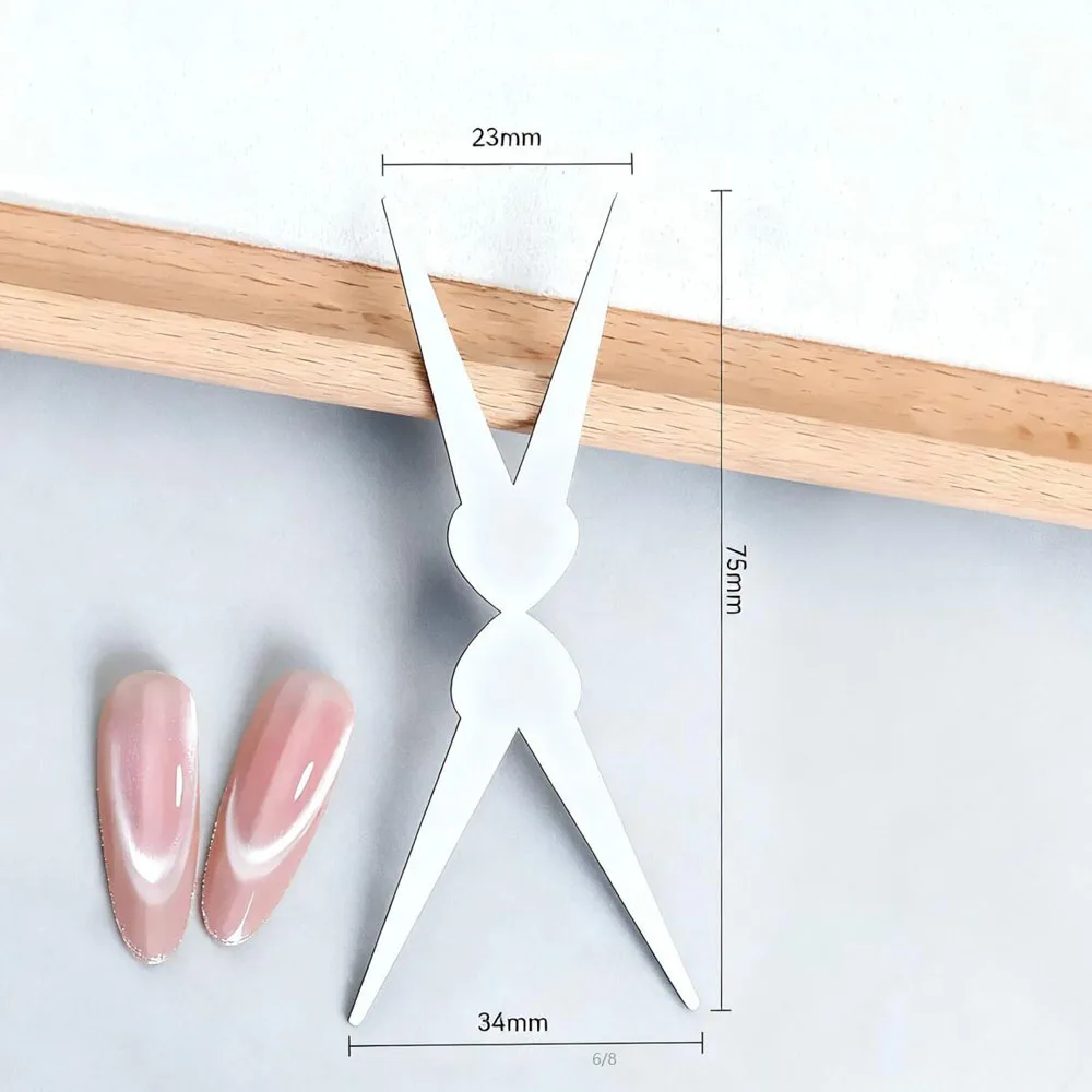 1/2Pcs Double-Head French Nail Art Magnet Set Strong Cat Eye Magnetic Rod French V-Shaped Effect Gel Polish Manicure Magnet Tool