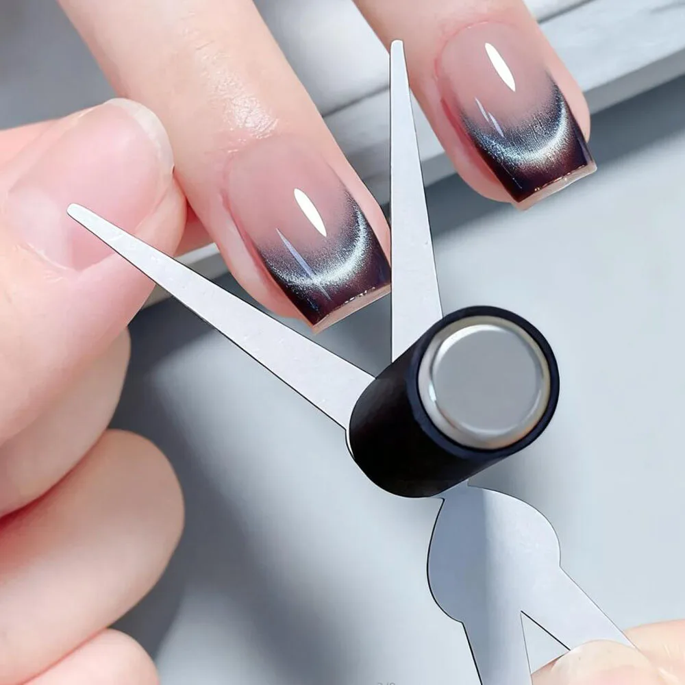 1/2Pcs Double-Head French Nail Art Magnet Set Strong Cat Eye Magnetic Rod French V-Shaped Effect Gel Polish Manicure Magnet Tool