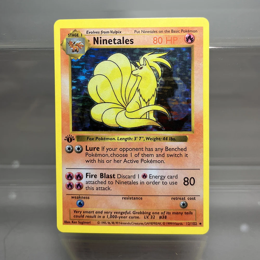 PKM Cards 1st Edition Charizard Blastoise Dragonite 1996 Base Set Single Foil Cards Game Collection Cards PTCG Proxy Cards