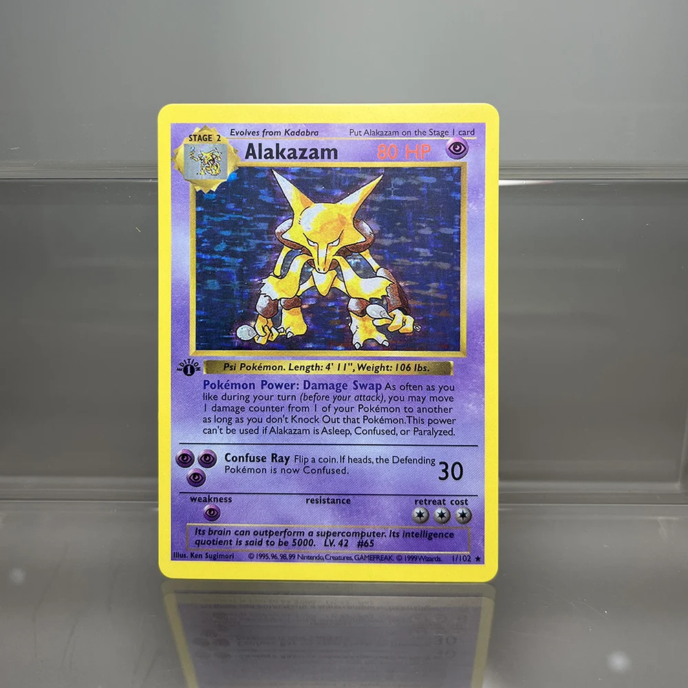PKM Cards 1st Edition Charizard Blastoise Dragonite 1996 Base Set Single Foil Cards Game Collection Cards PTCG Proxy Cards