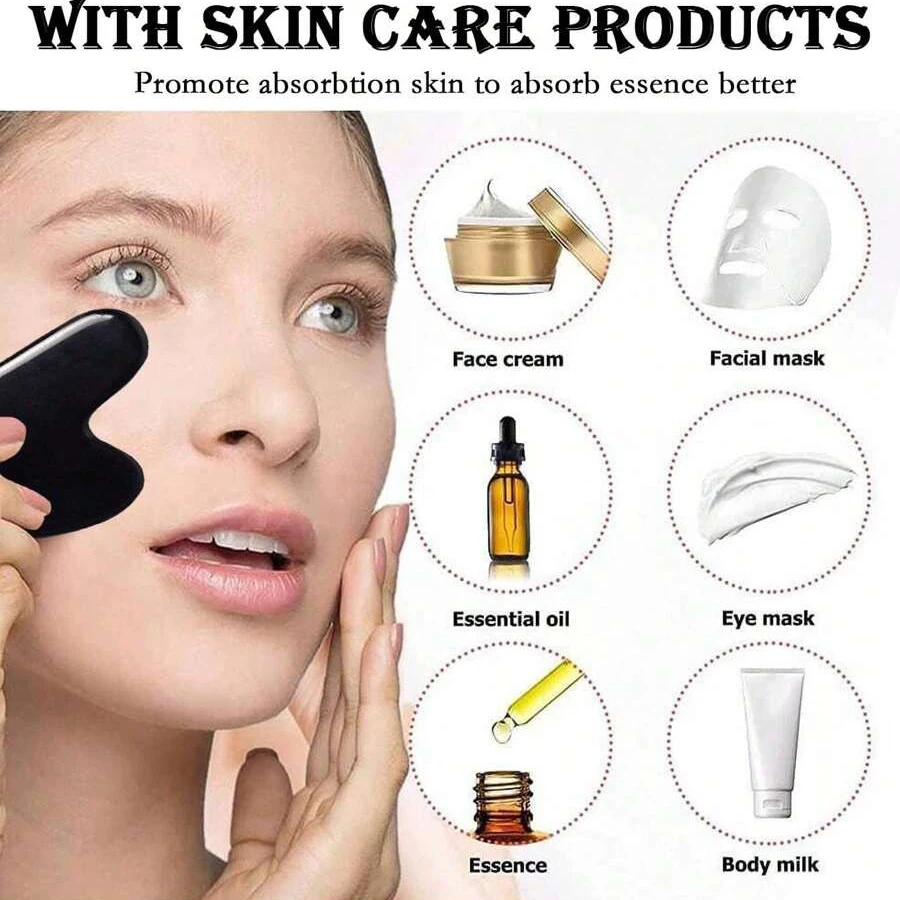 1/2/3pcs Ice Face Roller Facial Skincare Ice Roller Facial Roller GuaSha Face Tool Set Face Massage Roller Lifting Contouring