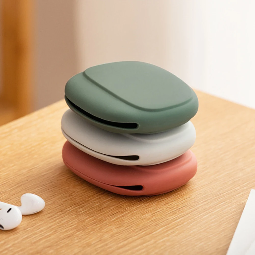 Silicone Cell Phone Cable Bag, Data Cable Storage Box, Travel Earphone, Wire Key, U Drive, USB Rating, Sauna
