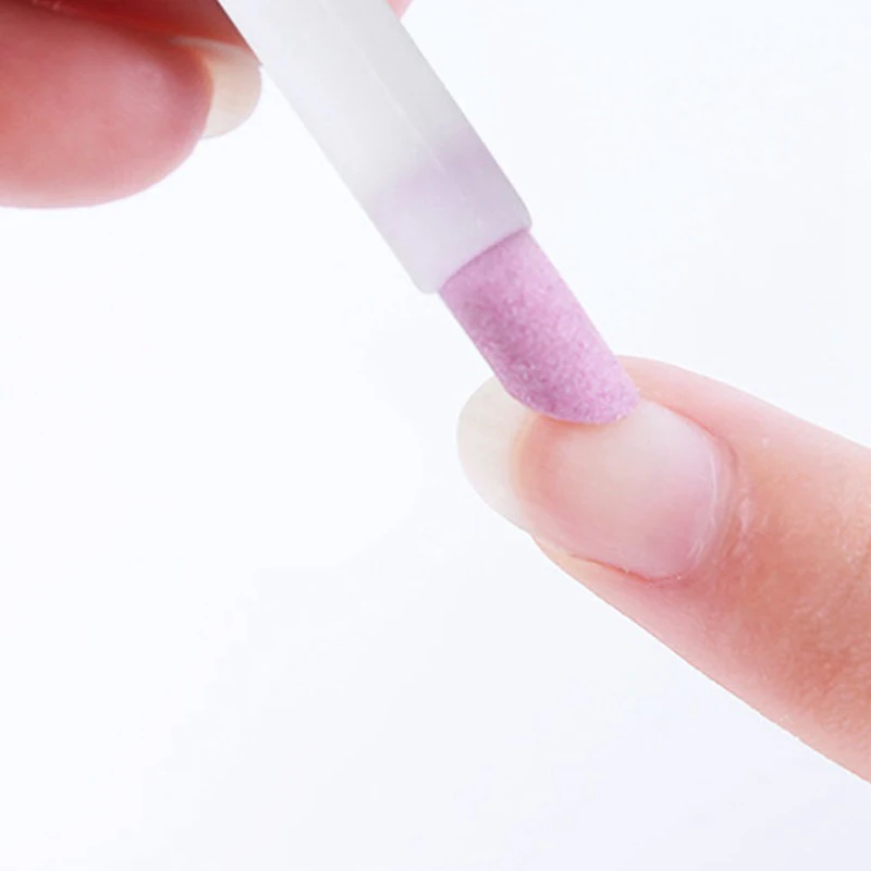 1/5PC Nails Art Quartz Grinding Pen Nail Cuticle scissors Dead Skin Remover UV Gel Polish Manicure Stick Files Accessories Tools