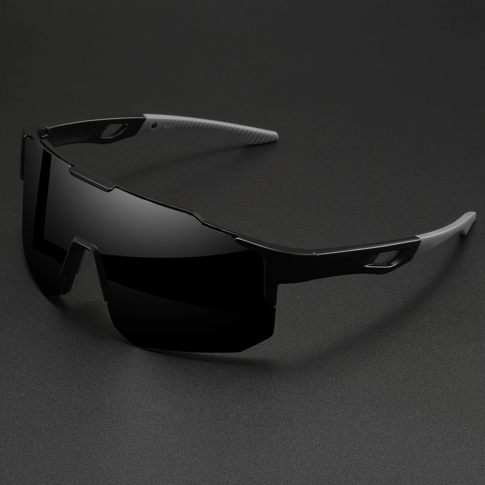 Oversized Colorful Sports Sunglasses - Wraparound Design, UV400 Unisex Comfort Fit for Cycling, Hiking & Outdoor