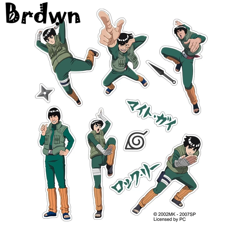 Brdwn NARUTO Hyuga Hinata Sai Gaara Rock Lee Nara Shikamaru Q ver Official Authorization Cosplay Stickers Paster