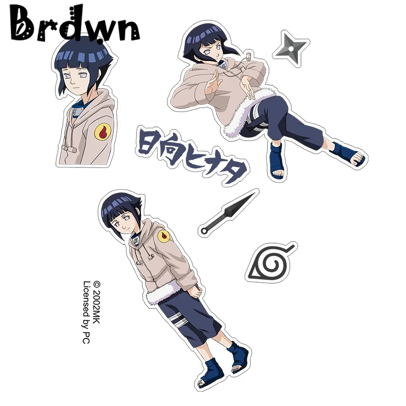 Brdwn NARUTO Hyuga Hinata Sai Gaara Rock Lee Nara Shikamaru Q ver Official Authorization Cosplay Stickers Paster