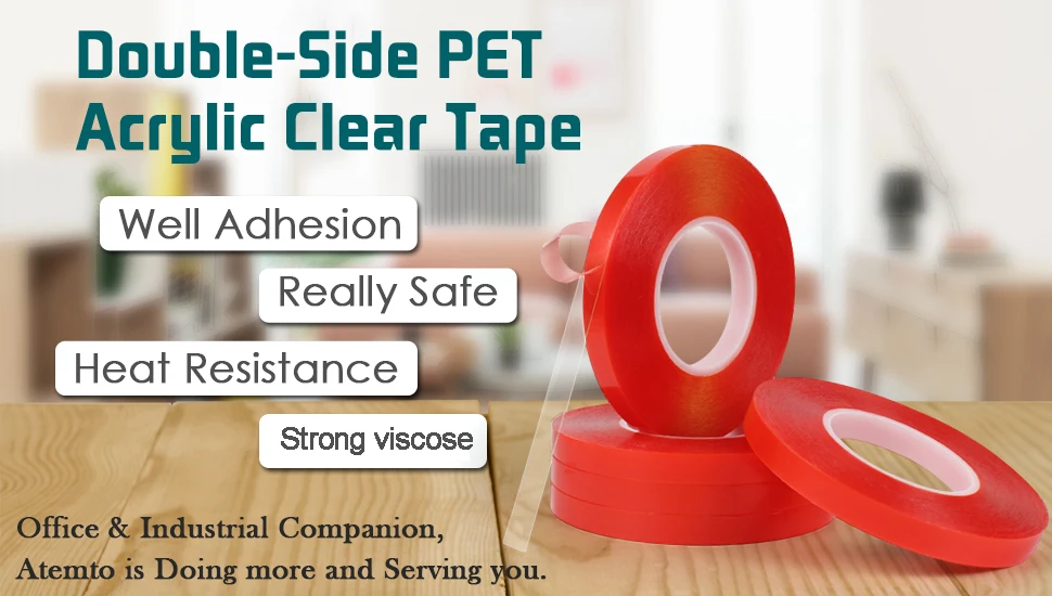 Double Sided Tape Nano Tape 3-5Meter 10/20/30mm Width Transparent Tape Washable Adhesive Nano Traceless Sticker Glue Red