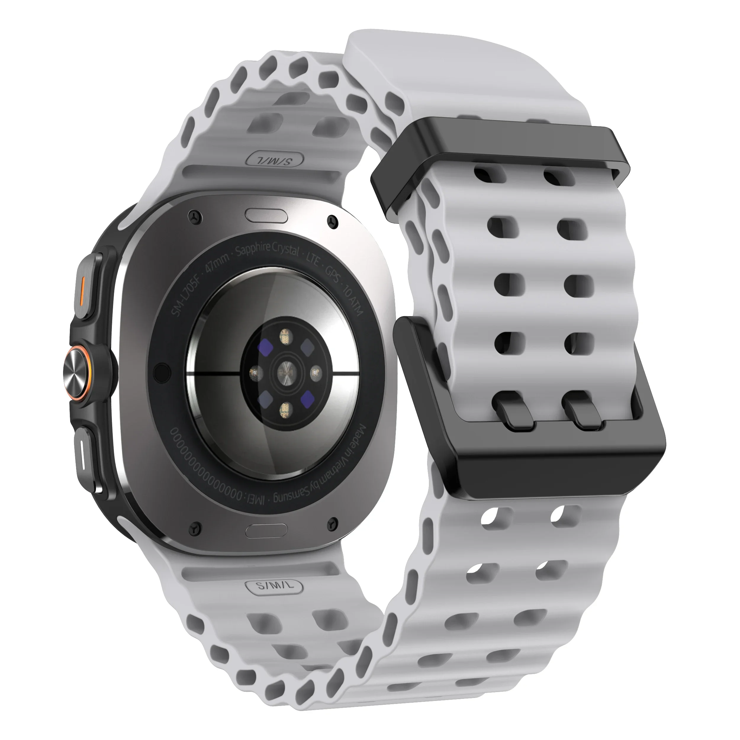 Marine Band For Samsung Galaxy Watch Ultra 47mm Sports Silicone Strap Bracelet For GalaxyWatch Ultra Watchband Accessories