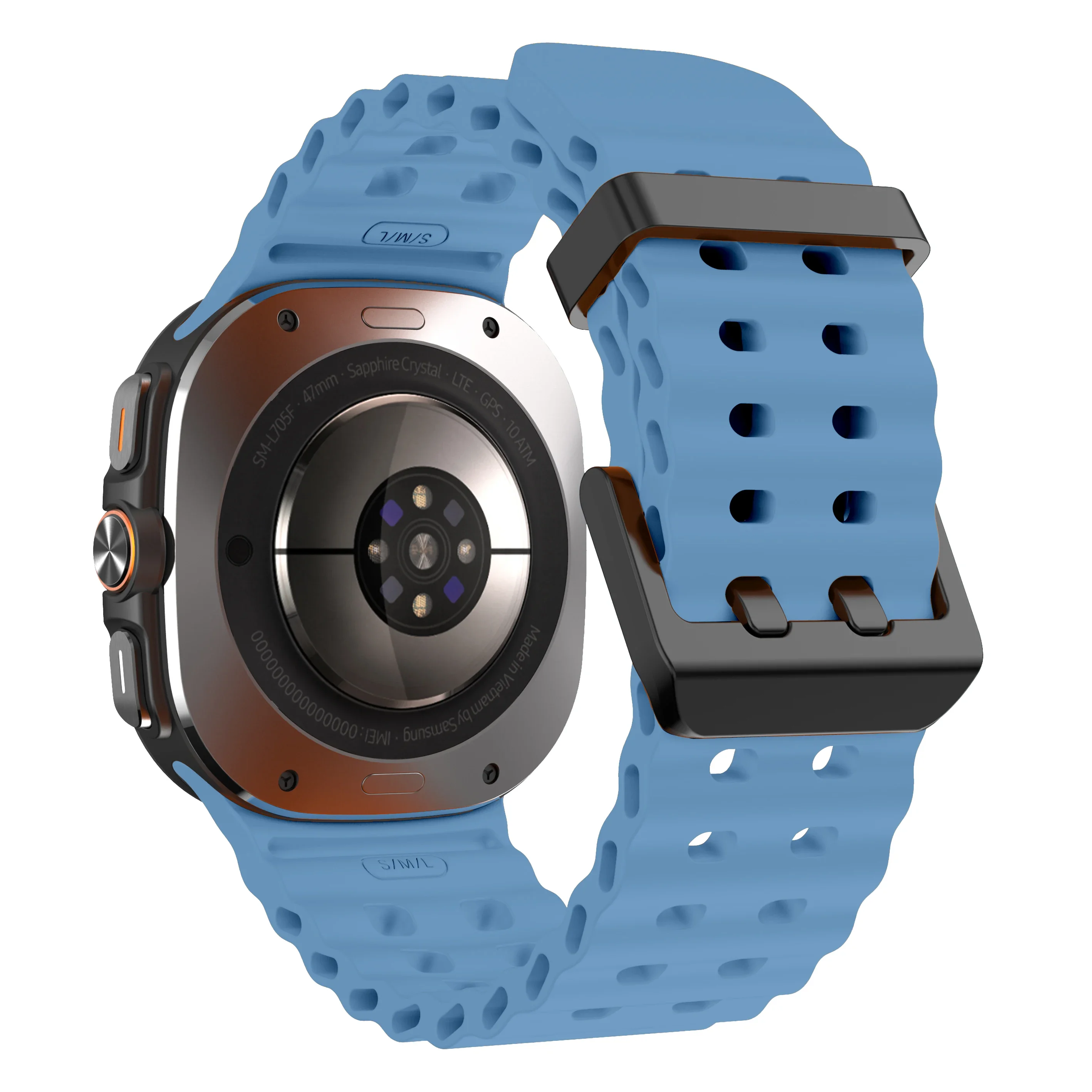 Marine Band For Samsung Galaxy Watch Ultra 47mm Sports Silicone Strap Bracelet For GalaxyWatch Ultra Watchband Accessories
