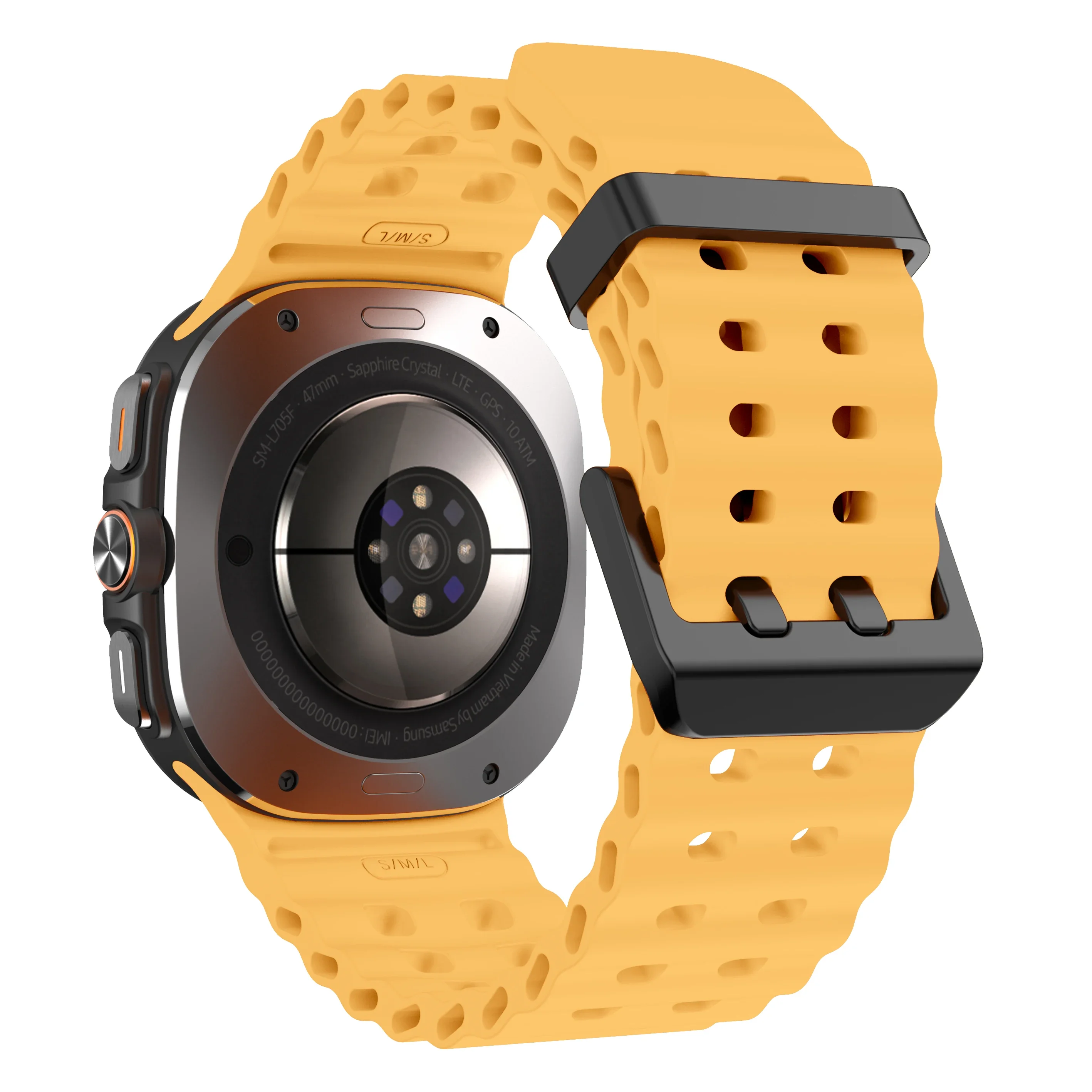 Marine Band For Samsung Galaxy Watch Ultra 47mm Sports Silicone Strap Bracelet For GalaxyWatch Ultra Watchband Accessories