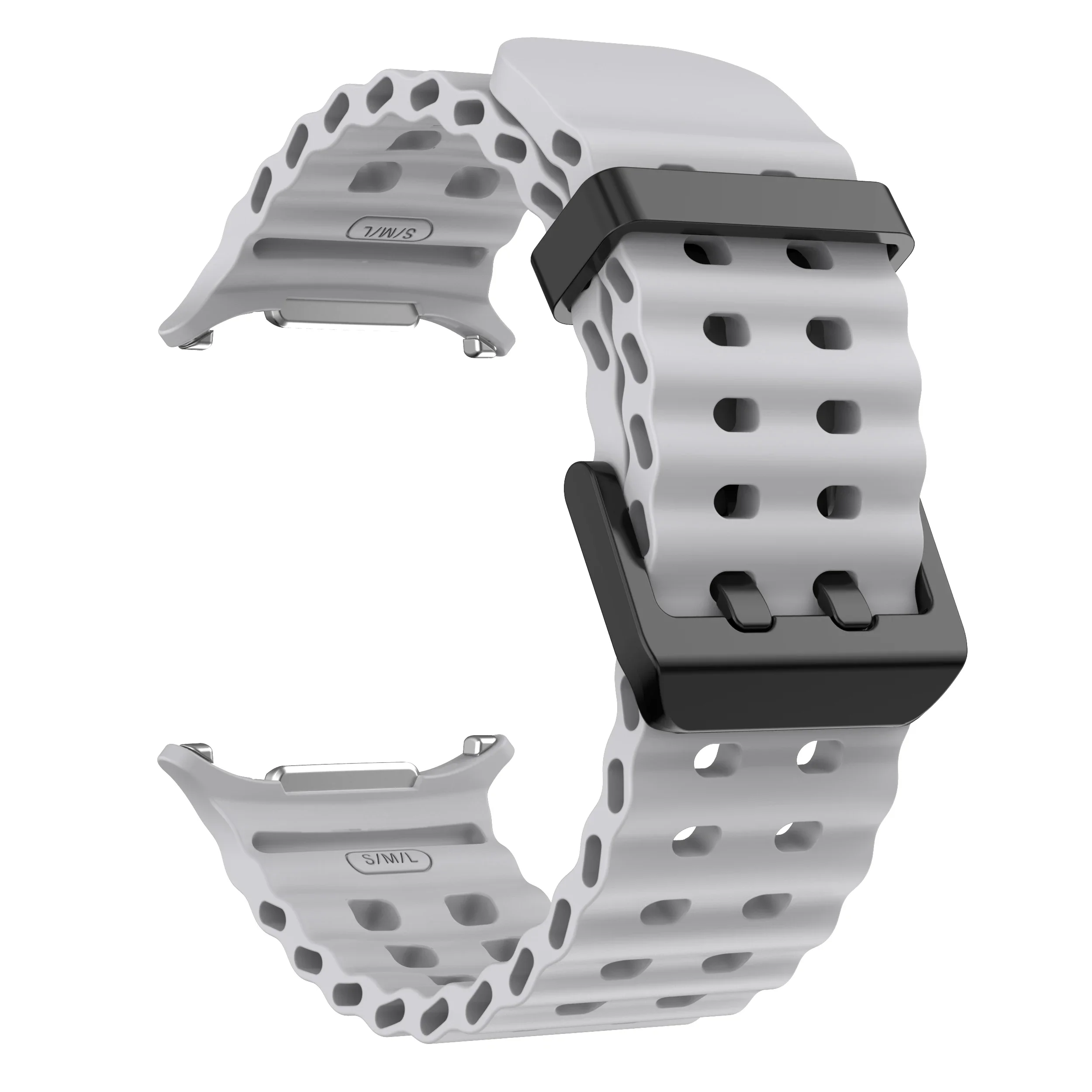 Marine Band For Samsung Galaxy Watch Ultra 47mm Sports Silicone Strap Bracelet For GalaxyWatch Ultra Watchband Accessories