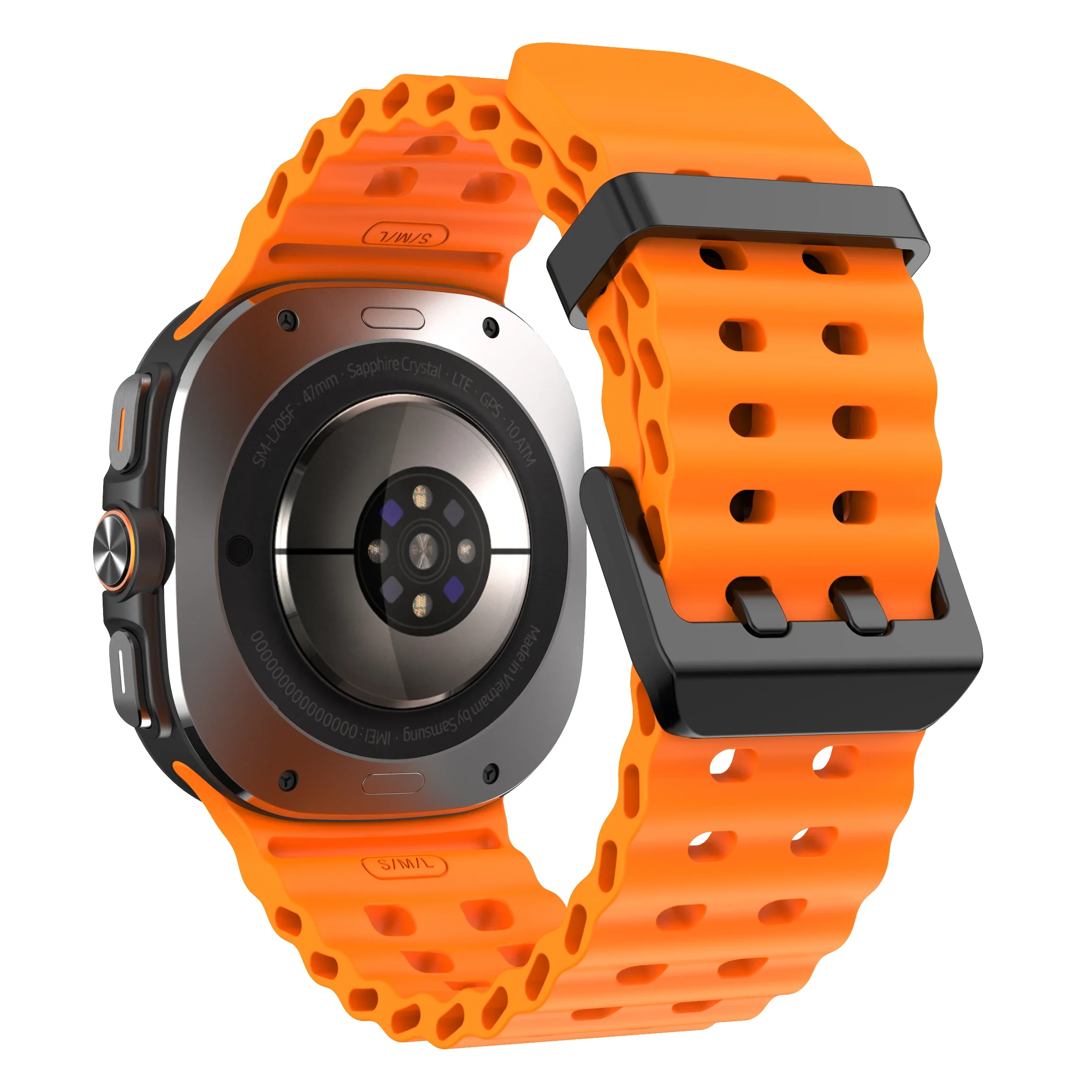 Marine Band For Samsung Galaxy Watch Ultra 47mm Sports Silicone Strap Bracelet For GalaxyWatch Ultra Watchband Accessories