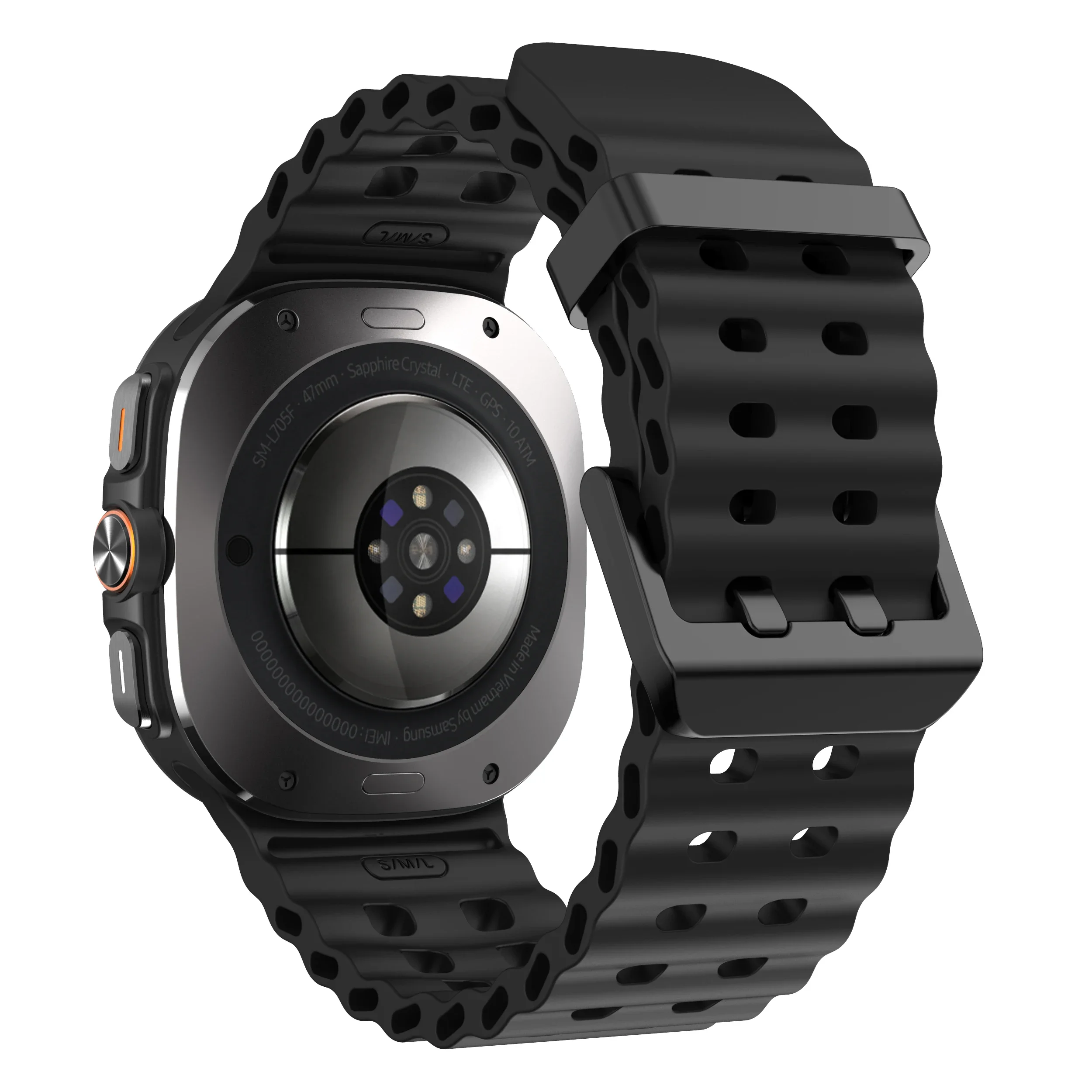 Marine Band For Samsung Galaxy Watch Ultra 47mm Sports Silicone Strap Bracelet For GalaxyWatch Ultra Watchband Accessories