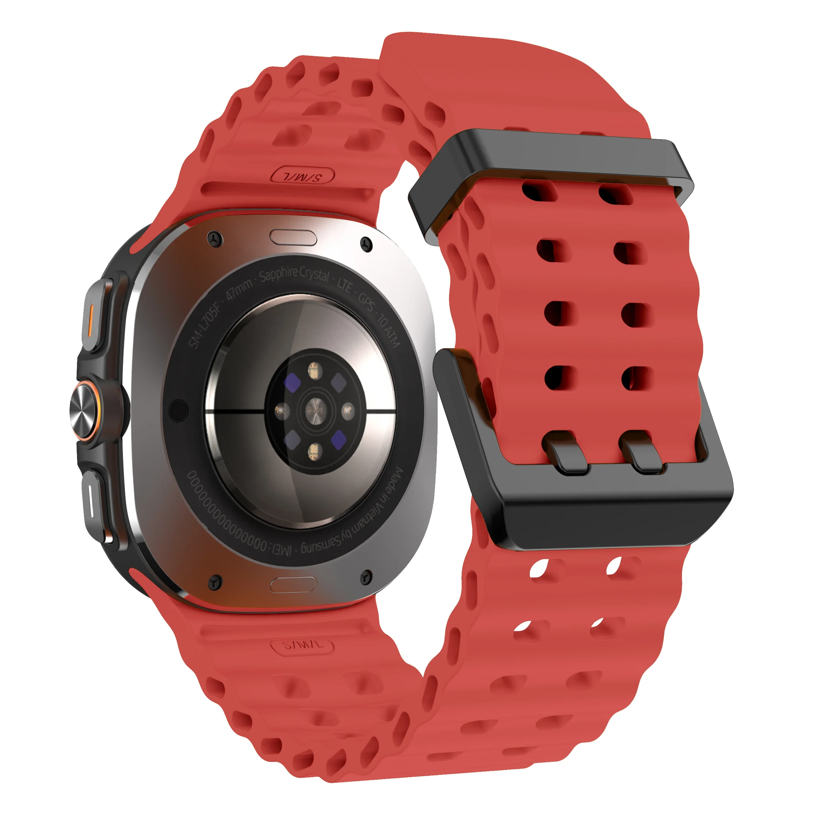 Marine Band For Samsung Galaxy Watch Ultra 47mm Sports Silicone Strap Bracelet For GalaxyWatch Ultra Watchband Accessories
