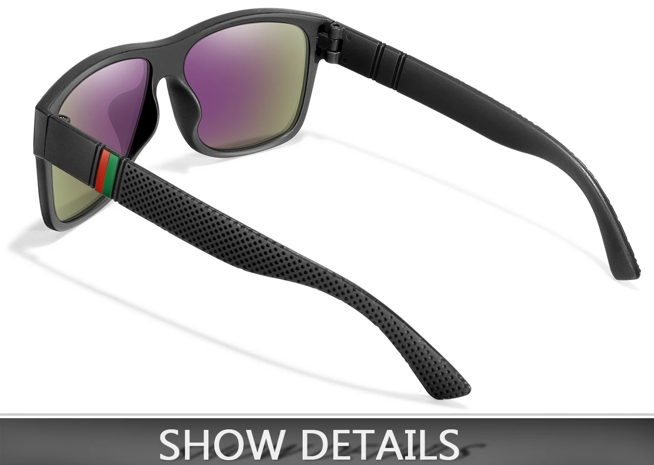 Classic Brand Men Square Polarized Fishing Sunglasses Outdoor Driving Cycling Running Goggles Vintage Large Frame UV400