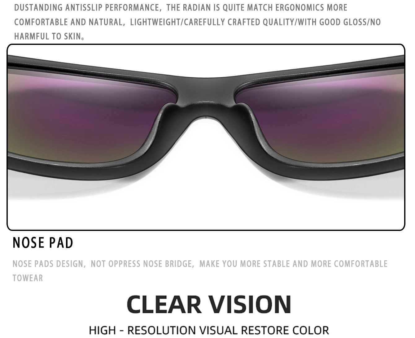 Classic Brand Men Square Polarized Fishing Sunglasses Outdoor Driving Cycling Running Goggles Vintage Large Frame UV400